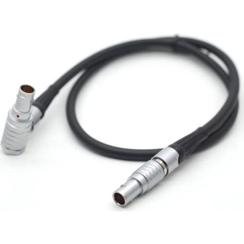 2pin plug to 90 degree elbow 2-pin plug Power Cable For Teradek Bond ,Weaving Soft Cable, 50cm