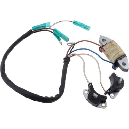 Outboard Ignition Coil CDI Assembly for Yamaha 30HP Outboard Motor Stainless Steel Outboard Ignition Coil Plug