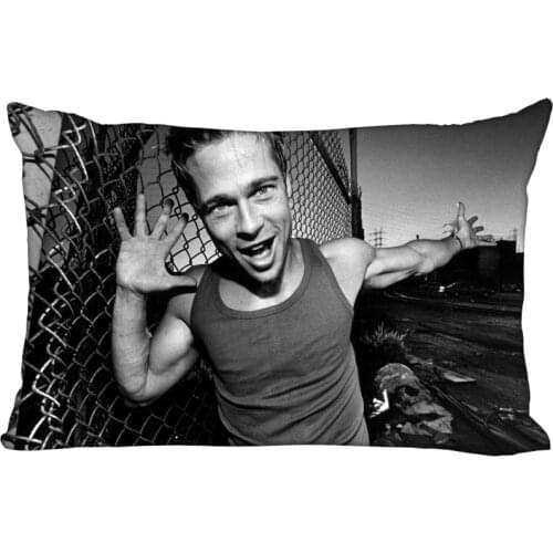 Cool Custom Pillowcase Brad Pitt Style Pillow Case 35X45cm one side Rectangular Cushion Throw Case For Bedroom