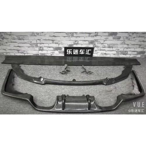 M4 3D style carbon fiber front lip rear diffuser For F82 F83 M4