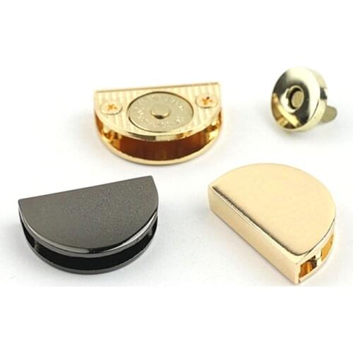 Magnetic Clasp Fastener Strap Connector Purse Bag Closure DIY