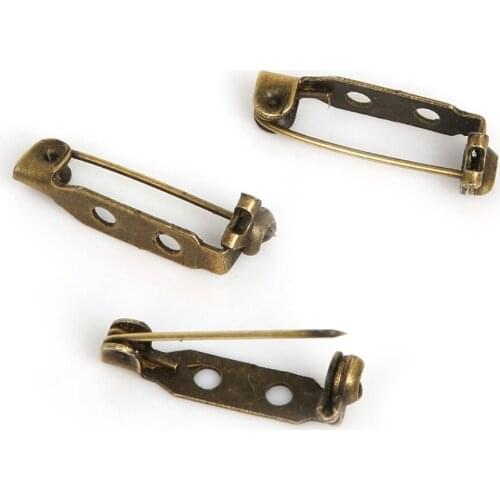 New Arrival 30pcs/lot 21X5mm 27X5mm Iron Safety Brooch Pin Jewelry Findings for DIY Necklaces Earrings Bracelet Brooch Making