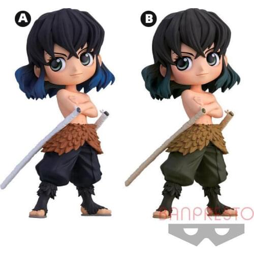BANDAI Banpresto Original Demon slayer Hashibira Inosuke Figure Q posket Anime Model Doll Toys Gifts