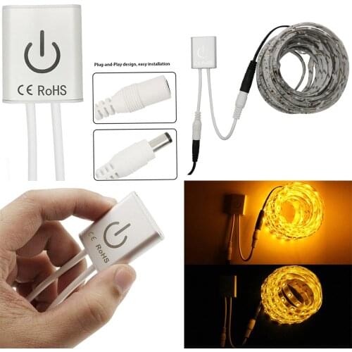 DC 12V 24V 3A Full Metal Body Touch Screen Control LED Dimmer Switch 5050 3528 Single Color LED Strip Controller With Memory