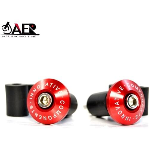 JAER CNC Motorcycle Handle Grip Plugs Ends Handlebar Cap Hand Grips Bar Ends Plugs