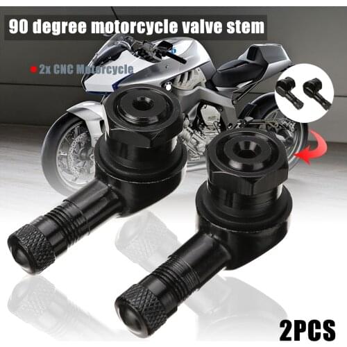 Wheels Tires & Parts 2pcs 10mm 11.3mm CNC Motorcycle Valve Stem 90 Degree Angle Wheel Tire Tubeless Valve Stems Aluminum