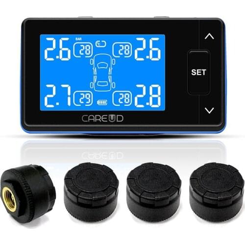 TPMS Tire Pressure Monitoring System U902L-TL 4 External Sensors Built In Lithium Battery Cigarette Lighter Power Supply Mode