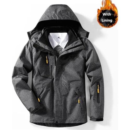 8XL Men Women Outdoor Winter Thermal Jacket Multi-Color With Lining Waterproof Anti-Fouling Coats Climbing Skiing Windbreaker