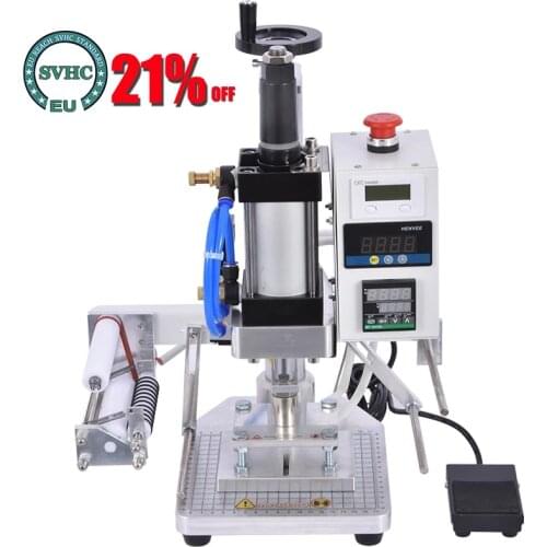 WT-QS101 Bronzing Machine Pneumatic Hot Foil Stamping Machine Leather Wood Furniture Album Heat Press Machine Gilding Press