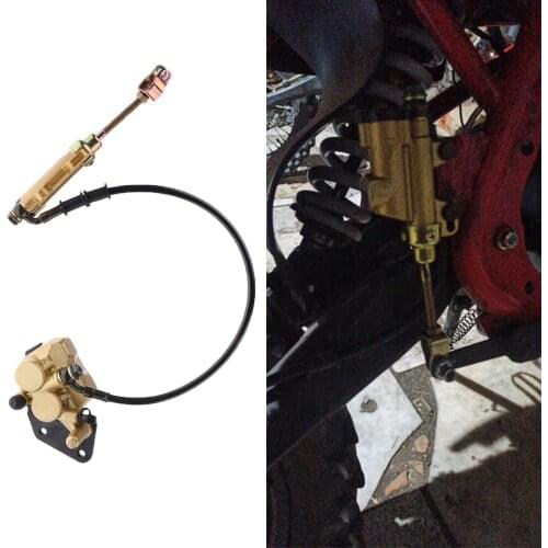 Motorcycle Rear Disc Brake Assembly, Caliper Cylinder, for Dirt Pit Bike/ ATV /Gokart 110cc