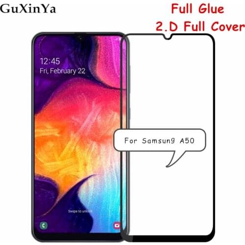 Screen Protector Glass sFor Samsung Galaxy A50 Full Glue Tempered Glass For Samsung A50 Full Cover Glass For Samsung A50 A505F