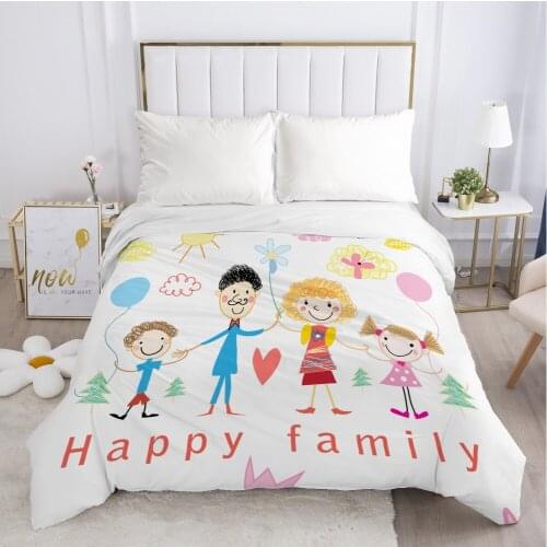 1pc Children Cartoon Duvet cover Quilt/Blanket/Comfortable Case 140x200 Single Size Cute Bedding for child kids baby