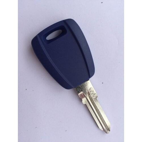 1Pc Of New Replacement Key Case For Fiat Transponder Shell No Logo Uncut Blade Blue Colour Fob No Chip Inside Car Accessories