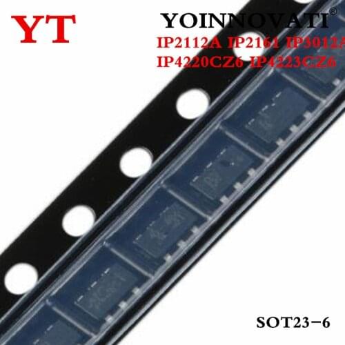 10pcs/lot IP2112A A12X IP2161 Q61B IP4220CZ6 IP4223CZ6 IP3012A SOT23-6