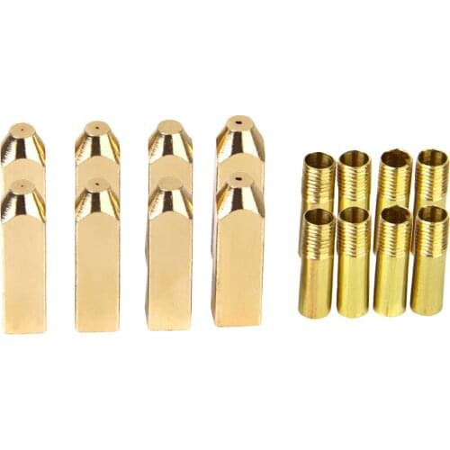 4Sets Aglets Tips Metal For Shoelaces DIY Replacements Gold Color Screw On Shoe Accessories