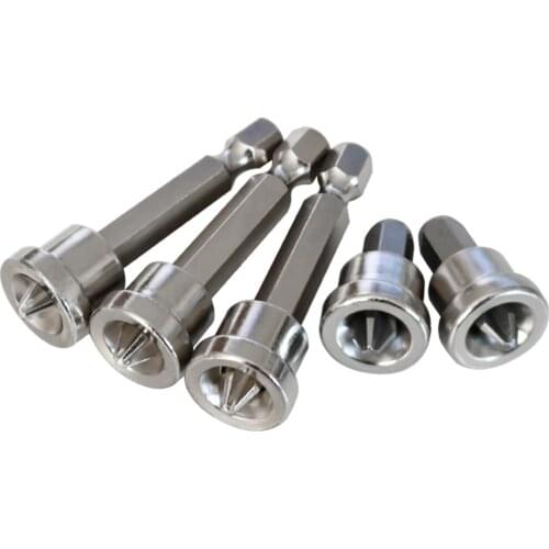 5Pcs Set Depth Stop Plasterboard Screws Locating Screwdriver Bits PH2 Hex Shank Drywall Dimpler Bits Drilling Bits Tools 25/50mm