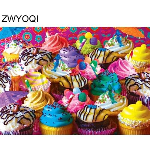 5D DIY Diamond embroidery Candy Full Square Diamond mosaic Ice cream cupcakes Full Round Diamond painting Cross stitch almond