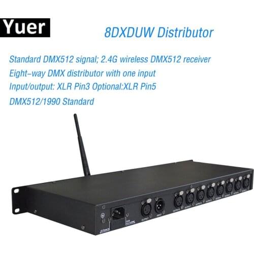 8DXDUW Distributor DMX512 Signal Amplifier Splitter For Moving Head Light DJ /Bar /Party /Show /Stage Light Led Stage Machine
