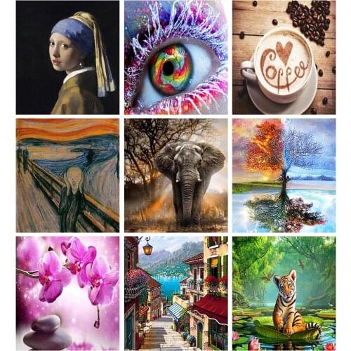 Diamond Embroidery 5D DIY Full Round Diamond Painting Cross Stitch Kits Mosaic Pattern Picture Home Decoration Handmade Gift