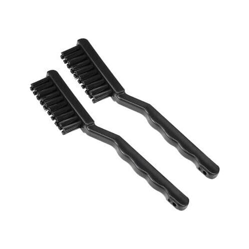 2pcs Plastic Handle ESD Anti Static Conductive Brush 2 Rows 20 Holes Large Size