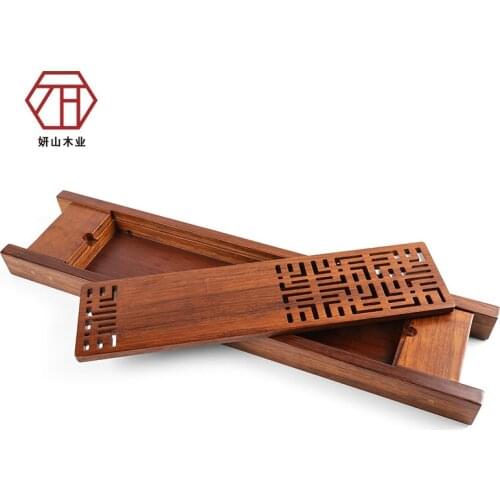 "Yan Mountain" Enlightenment of new Chinese whole wholesale heavy bamboo tea tray creative Kung Fu tea tea to send water