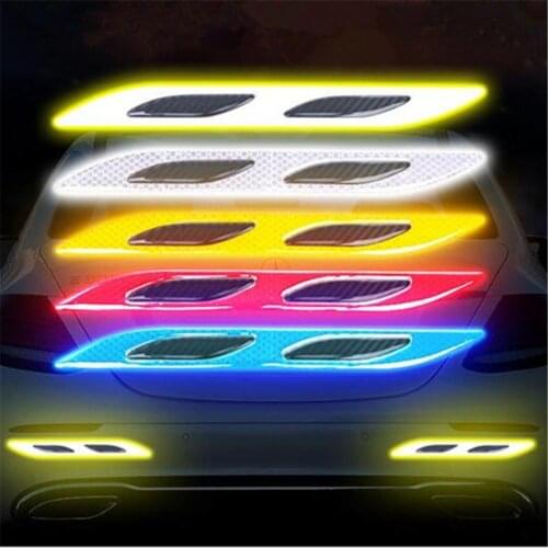 Car Styling Reflective Strips Warning Tape Door Fender Trunk Car Stickers Warning Strips Decal Safety Mark Reflective Stickers