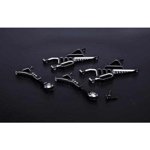 FVITEU CNC Alloy Rear Suspension Arm Set for 1/5 hpi baja 5b ss Rovan King Motor