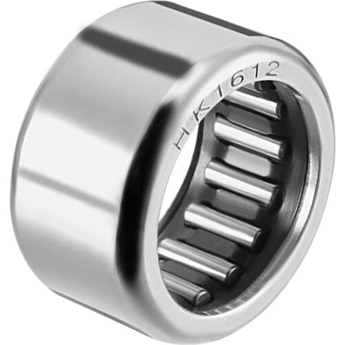 Uxcell Drawn Cup Needle Roller Bearings Open End, HK Series Bearings, 12mm-17mm Bore HK1612 (1Qty)