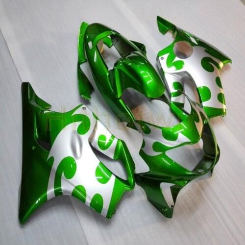 Custom motorcycle cowl for CBR600F4 1999-2000 CBR 600 F4 ABS Fairing body kit+Bolts+Injection mold green