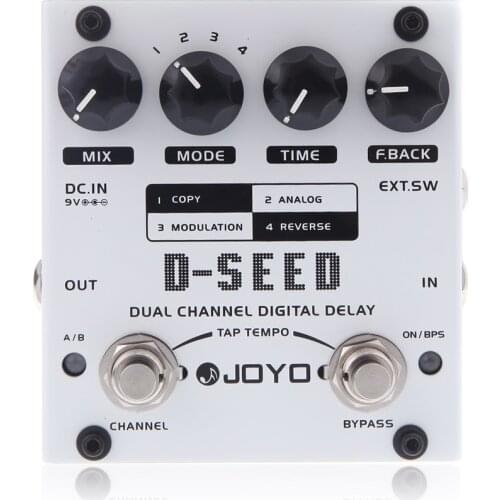 JOYO D-SEED Dual Channel Digital Delay Guitar Effect Pedal with Four Modes Guitar Accessories
