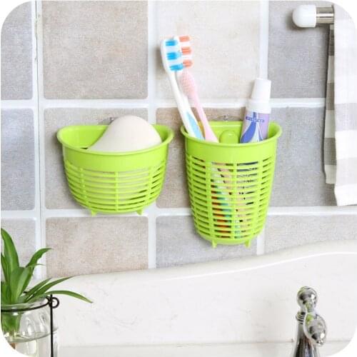 Kitchen Hanging Drain Storage Baskets Bath Storage Gadget Tools Sink Holder Bathroom Toiletries Drain Sucker Storage Basket