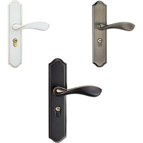 Fashion Mute Room Door Lock Zinc Alloy Interior Door Lock Handles European style Anti-theft Gate Lock Furniture Hardware