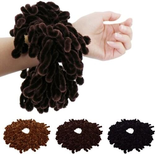 Muslim Women Twist Scrunchie Elastic Hair Ring Hijab Scarf Headwear Hairbands Band Stretch Turban Head Wrap Bandana Accessories