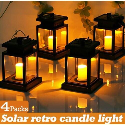 4/2/1 Pack Solar Hanging Lantern Outdoor,Effect Light with Stake for Garden,Patio ,Lawn,Deck,Umbrella,Tree,Yard,Driveway