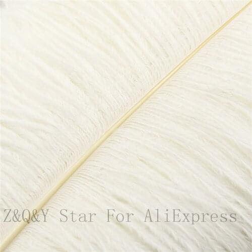 Natural beautiful 35-40CM (14-16 inches) ostrich hair 10-100 dyed white DIY craft jewelry clothing accessories feather