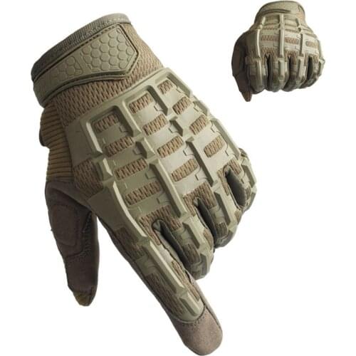 Breathable Camouflage Tactical Gloves Men Hard Knuckle Army Military Gear Gloves Full Bicycle Combat Multicam Camo Mittens