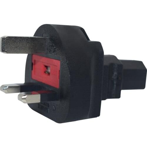 UK TO IEC320 C13 Power Conversion Plug,UK 3 prong Converter,IEC320 C13 3 hole to UK 3 pin AC power adapter