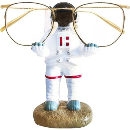 Astronaut Statue Eyeglasses Stand Multi-purpose Carry Cell Phone / Glasses / Ipad / Penholder Home Desktop Decoration