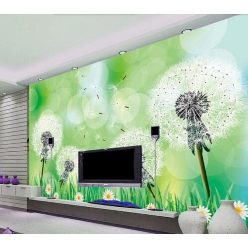 Custom children wallpaper,Dandelion Dreams,3D stereoscopic wallpaper for living room childrens room park backdrop wallpaper