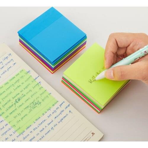 Transparent Sticky Note Pads Waterproof Self-Adhesive Memo Notepad School Office Supplies Stationery