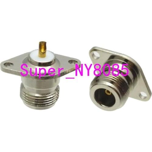 Connector N female jack 2-hole flange solder Panel mount antenna radio