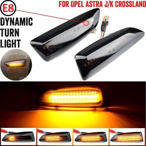 LED Dynamic Turn Signal Light Side Marker Lamp For Opel For Vauxhall Astra J K Crossland X Grandland Insignia B Zafira C