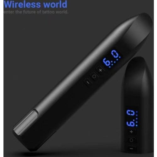 HELLO Original Wireless Tattoo Machine Powerful Spare Battery Tattoo Pen Imported Coreless Motor Digital LED Display