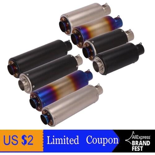 Universal Motorcycle Exhaust Pipe Muffler for Yamaha Suzuki Z900 MT07 GSXR Z800 MT09 Escape Moto Kawasaki Honda Ducati KYMCO