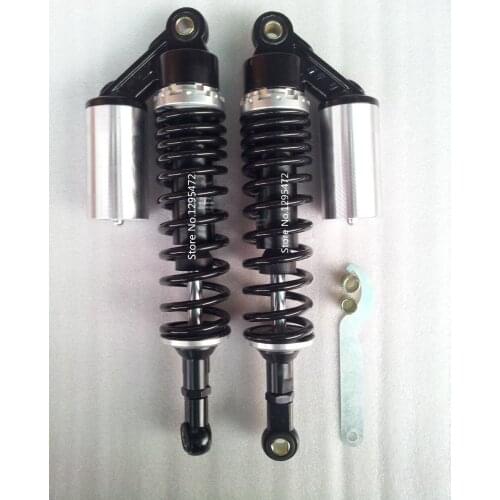 13.5" 340mm 8mm spring Air Shock Absorber for GN400 VMAX cb400 Quad atv black+silver