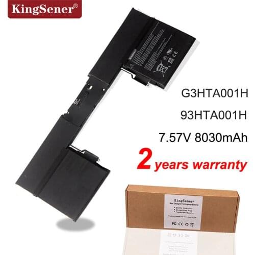 KingSener G3HTA001H 93HTA001H Keyboard Battery for Microsoft Surface Book 1785 Enhanced Edition Tablet 7.57V 8030mAh 60.8Wh