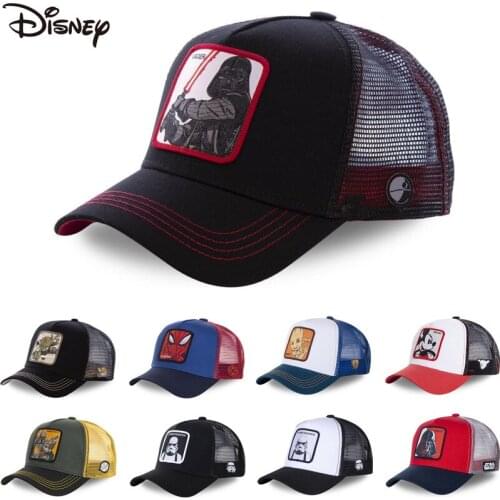 New Brand Anime Star Wars Mickey Snapback Cotton Baseball Cap Men Women Hip Hop Dad Mesh Trucker Hat Dropshipping