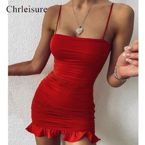 CHRLEISURE Solid Summer Dresses