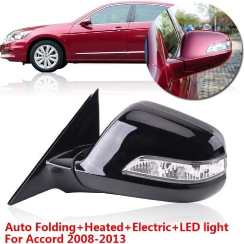 CAPQX 8pin For ACCORD CP1 2008 2009 2010 2011 2012 2013 Electric Foldable Side Rearview with Heated Rear View Mirror