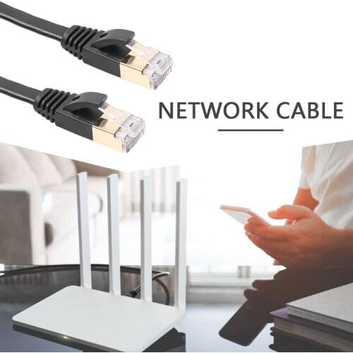 Cat7 Ethernet Cable Patch Cord Set Modem RJ45 LAN Network Internet Computer PC for Office Caring Computer Supplies